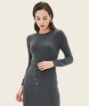 Gray knitted dresses